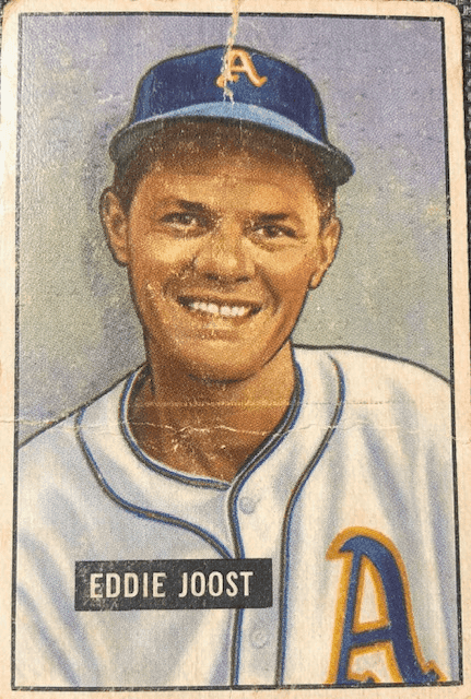 Eddie Joost, who played only 6 games for the 1937 Reds, placed 10th in the 1948 American League voting for MVP.