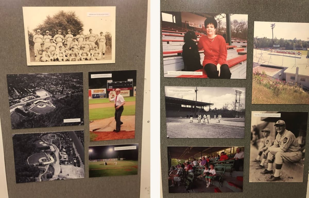 100 Years of Duncan Park Stadium display at Spartanburg County Library