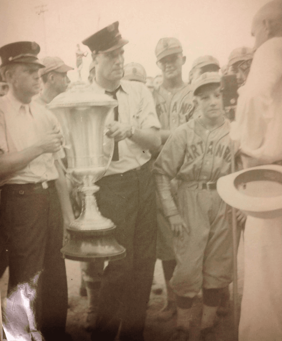The 1936 Championship trophy is on display today at the American Legion building just down Park Drive from the ballpark.