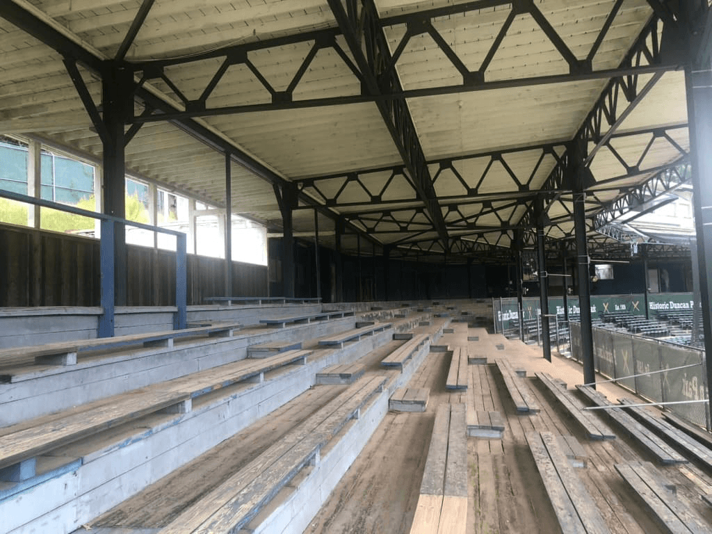 Dr. Revel commented on the exemplary maintenance of the field at Duncan Park by the City of Spartanburg and then reflected on the condition of the grandstand, which he observed is better than most but needs a “facelift.”