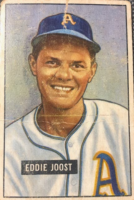 Eddie Joost, who played only 6 games for the 1937 Reds, placed 10th in the 1948 American League voting for MVP.
