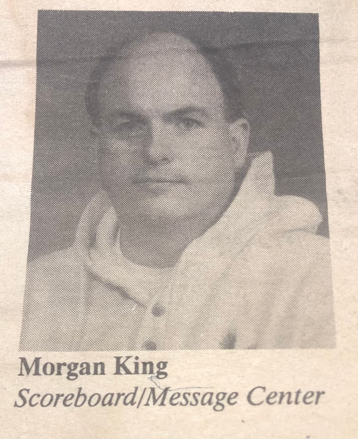 Morgan King - Scoreboard/Message Center