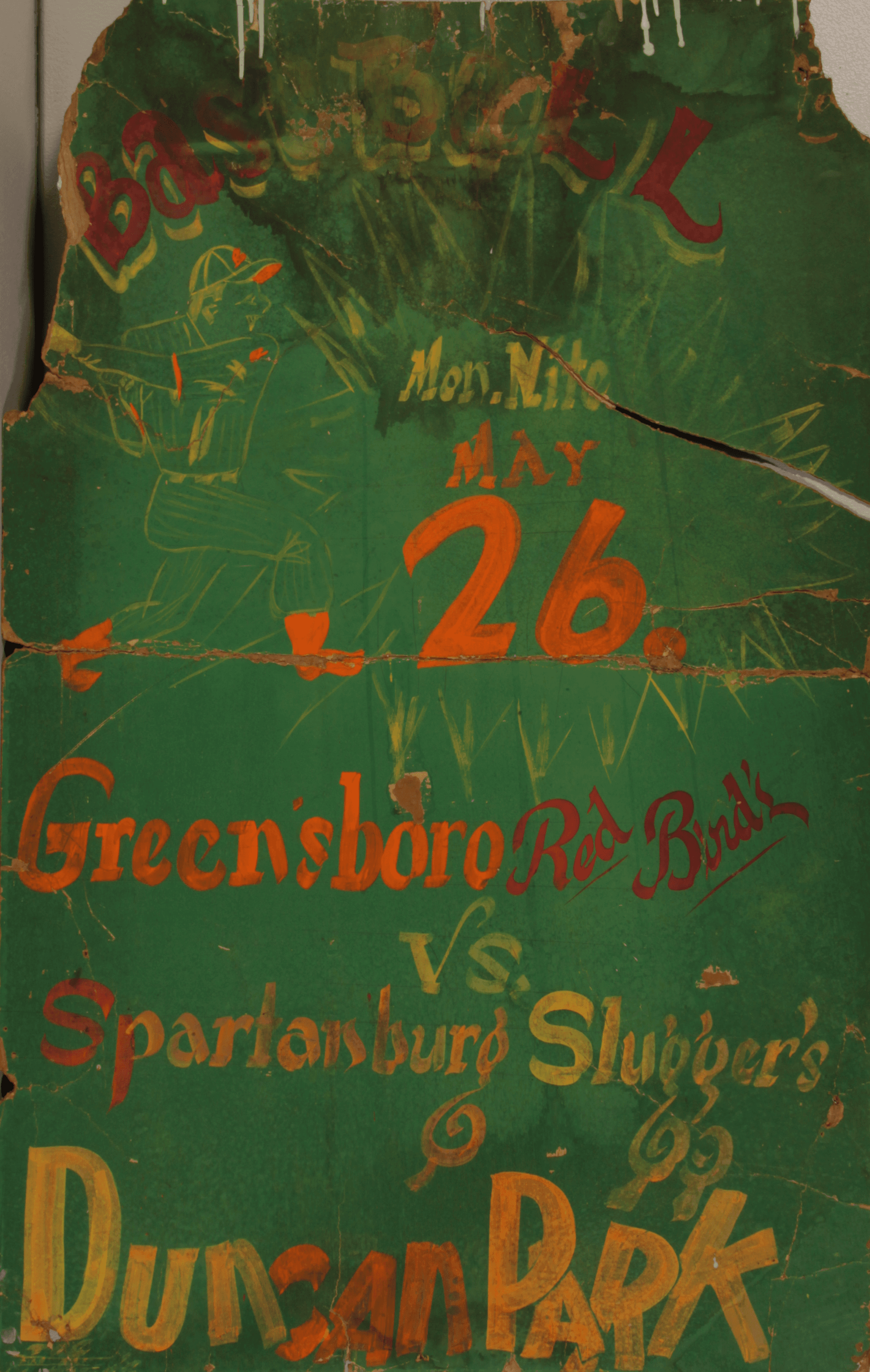 The mystery Spartanburg Sluggers poster