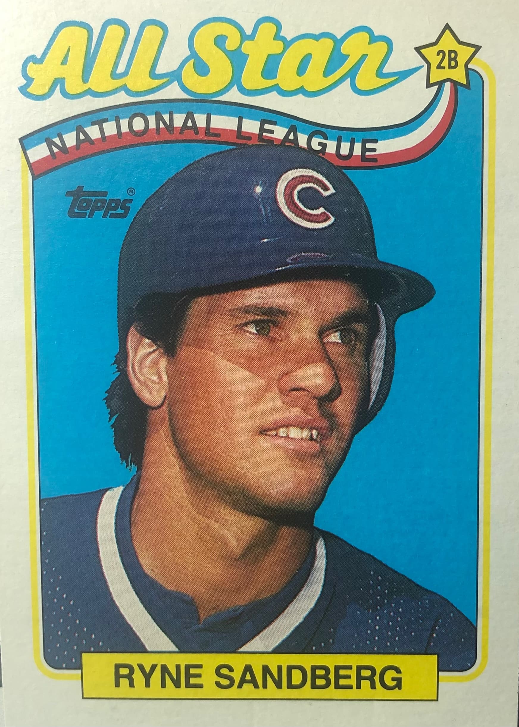 Ryan Sandberg Chicago Cubs baseball card
