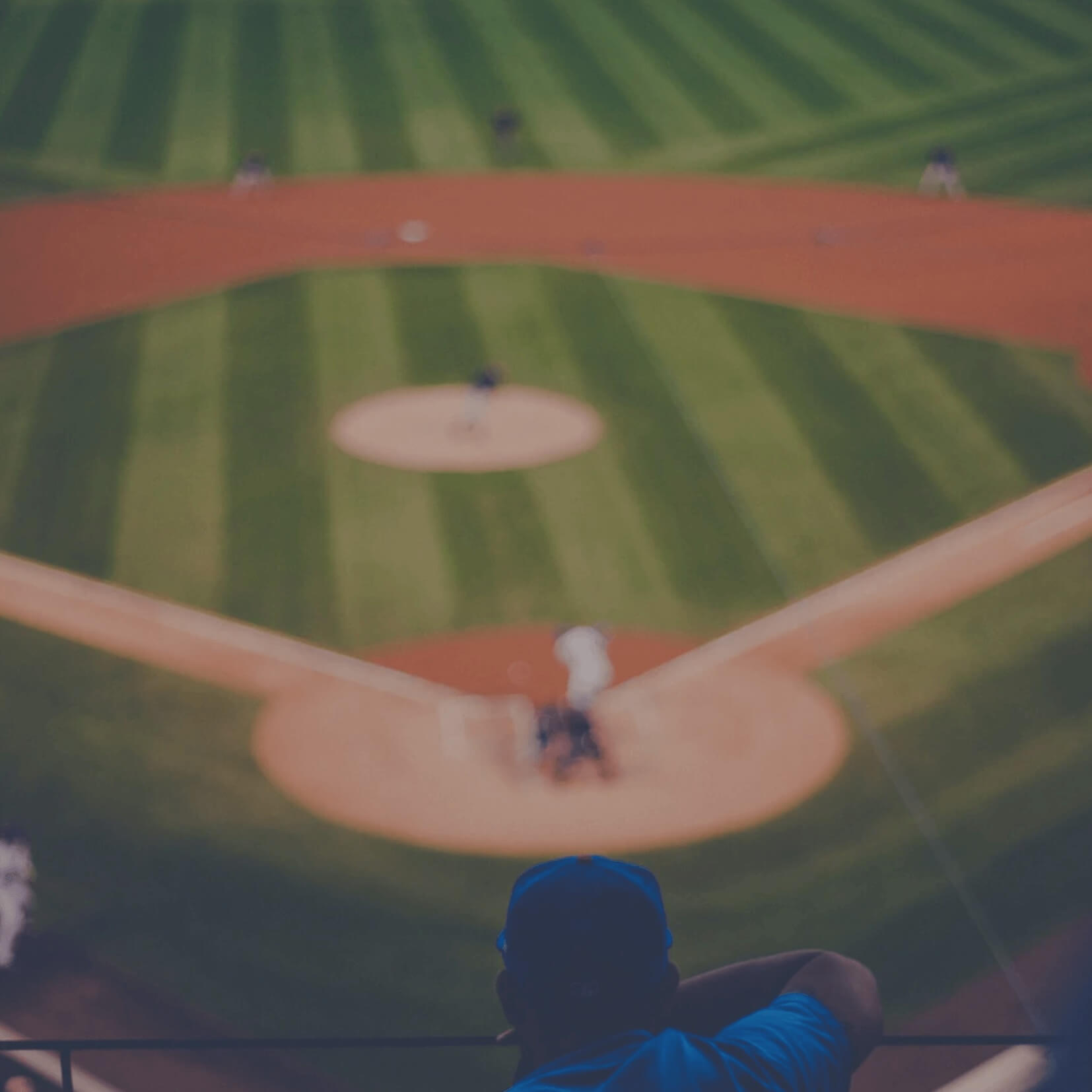 Aerial view of baseball field